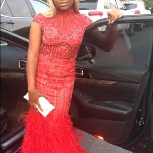 Red long prom dress for sale